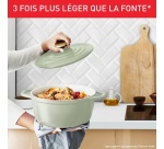Cocotte Tefal Tefal Cocotte ronde 24 cm AIR SOFT LIGHT Green Lichen en fonte d''aluminium induction E2664625