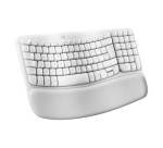 Clavier Logitech Wave Keys for Mac, clavier ergonomique sans fil avec repose-poignets rembourre, Bluetooth, Easy-Switch