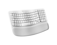 Clavier Logitech Wave Keys for Mac, clavier ergonomique sans fil avec repose-poignets rembourre, Bluetooth, Easy-Switch