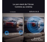 TV OLED Sony Bravia 8 65XR80 164 cm 4K UHD Google TV Noir