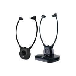 Casque TV Cgv DOLFIN ONYX Duo casques stethoscopiques TV/HiFi sans fil