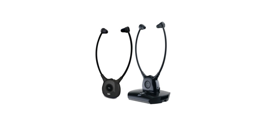 Casque TV Cgv DOLFIN ONYX Duo casques stethoscopiques TV/HiFi sans fil