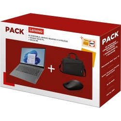 PC portable Lenovo Pack FNAC-DARTY IDEAPAD SLIM 3 14IAH8 14" FHD INTEL CORE I5-12450H (jusqu'à 4,4GHz) RAM 16 GO LPDDR5 512 GO SSD PCIE M.2 + Sacoche + Souris sans fil