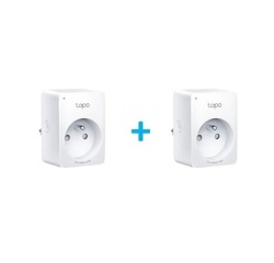 Prise connectée Tp Link Pack 2 Mini prises WiFi Connectées, Surveillance de consommation - Compatible Matter