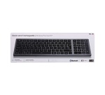 Clavier Tnb KBWPRO - Clavier Bluetooth rechargeable ultra fin - gris bleu