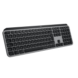 Clavier Logitech MX Keys S for Mac, clavier sans fil, fluide, saisie precise, touches programmables, retroeclaire, Bluetooth rechargeable USB-C - Gris Sideral
