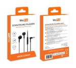 Kit piéton pour téléphone mobile Wefix KIT PIETON JACK NOIR