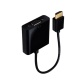Câbles vidéo Accsup ADAPTATEUR HDMI MALE VERS VGA FEMELLE 20 CM NOIR