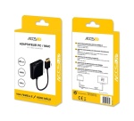 Câbles vidéo Accsup ADAPTATEUR HDMI MALE VERS VGA FEMELLE 20 CM NOIR