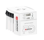 Adaptateur et convertisseur Skross Adaptateur 150 pays+ sortie USB + sortie Type C 65 watts + câble high speed charging 160 cm