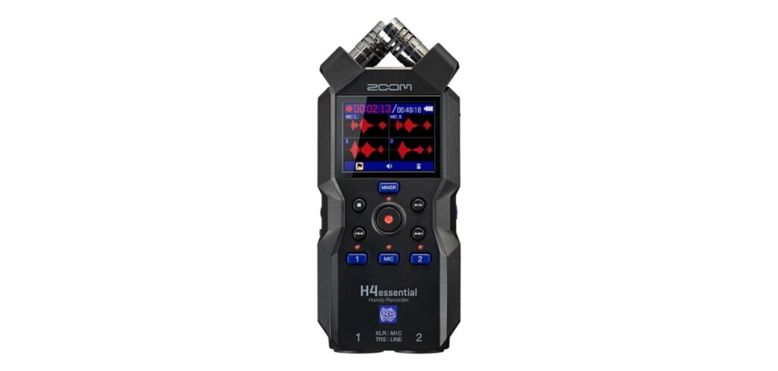 Dictaphone Zoom H4essential - Enregistreur 4 pistes 32 bits a virgule flottante - couple microphone X/Y - noir