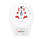 Adaptateur et convertisseur Skross Adaptateur World to Europe+Sortie Typ C 20 WATTS