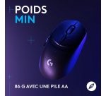 Souris Logitech sans fil G309 LIGHTSPEED, légère, Switchs hybrides LIGHTFORCE, capteur HERO 25K - Noire
