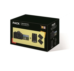 Appareil photo hybride Canon Pack EOS R50 + RF-S 18-45mm f/4.5-6.3 IS STM + RF-S 55-210mm f/5-7.1 IS STM + 2eme batterie + chargeur