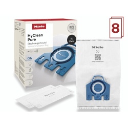 Sac aspirateur Miele PACK XL HYCLEAN PURE GN 80% MATIERES RECYCLEES X8 SACS