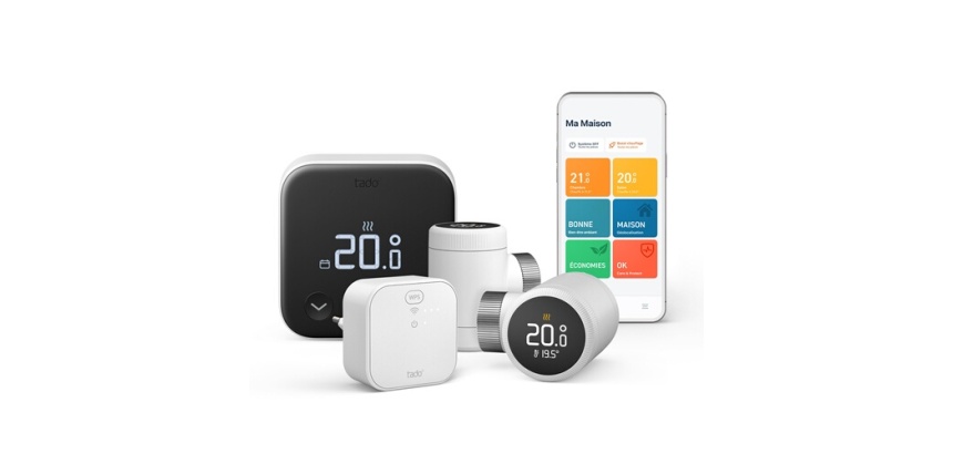 Thermostat connecté Tado Filaire Kit de demarrage X et 2 tetes thermostatiques X