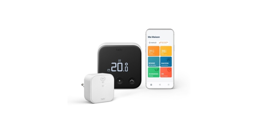Thermostat connecté Tado Thermostat connecte et Intelligent Filaire Kit de demarrage X