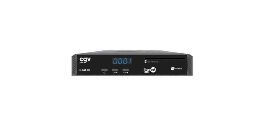 Décodeur TNT par satellite Cgv E-SAT 4K