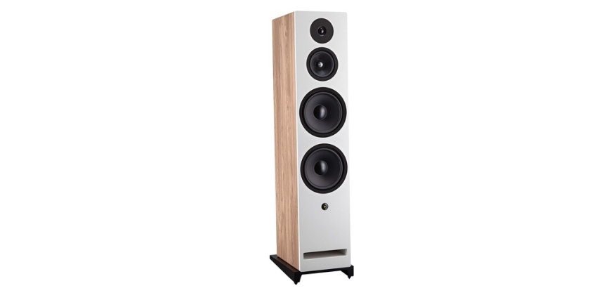 Enceinte colonne Davis Krypton 10 Blanc / Bois Clair vendue a l'unite