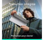 Clavier pour tablette Logitech Keys-To-Go 2 sans fil pour iPad - Gris Pale
