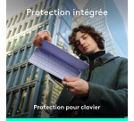 Clavier pour tablette Logitech Keys-To-Go 2, clavier Bluetooth universel - Lilas