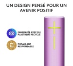 Enceinte sans fil Ultimate Ears MEGABOOM 4, enceinte Bluetooth portable etanche avec un son puissant a 360 degres - Lilas