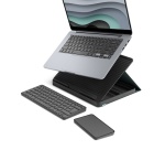 Clavier Logitech Casa Pop-Up Desk Graphite, support, clavier sans fil, pavé tactile