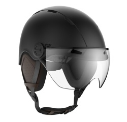 Casque vélo Casr Life Noir avec visière - M