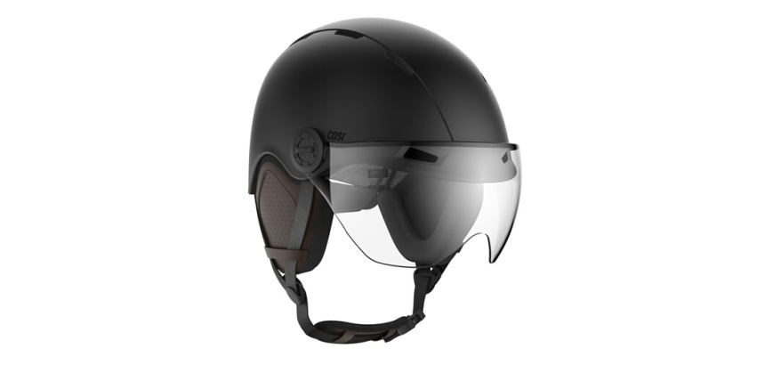 Casque vélo Casr Life Noir avec visière - M
