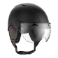Casque avec Visière Vélo et Trottinette Helmat Style CASR, noir