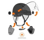 Casque vélo Casr Life Noir avec visière - M