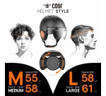 Casque vélo Casr Life Noir avec visière - M