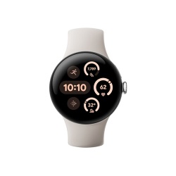 Montre connectée Google PIXEL WATCH 3 41MM 4G LTE ARGENT POLI BRACELET PORCELAINE