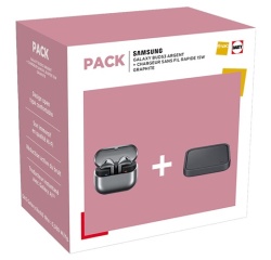 Ecouteurs Samsung PACK GALAXY BUDS3 ARGENT + CHARGEUR 25W