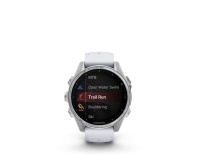 Montre connectée Garmin fenix 8 AMOLED 43mm Acier Silver avec bracelet blanc