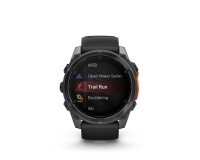 Montre connectée Garmin fenix 8 AMOLED 51mm Acier Gray avec bracelet noir