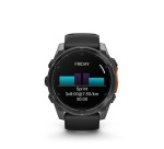Montre connectée Garmin fenix 8 AMOLED 51mm Acier Gray avec bracelet noir