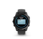 Montre connectée Garmin fenix E AMOLED 47mm Acier Gray avec bracelet noir