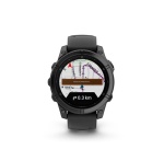 Montre connectée Garmin fenix E AMOLED 47mm Acier Gray avec bracelet noir
