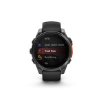 Montre connectée Garmin fenix 8 AMOLED 47mm Acier Gray avec bracelet noir