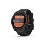 Montre connectée Garmin fenix 8 AMOLED 47mm Acier Gray avec bracelet noir