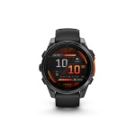 Montre connectée Garmin fenix 8 AMOLED 47mm Acier Gray avec bracelet noir