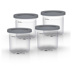 Accessoire de cuisine Ninja Lot de 4 pots compatibles avec CREAMI NC300EU