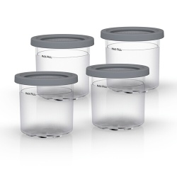 Accessoire de cuisine Ninja Lot de 4 pots compatibles avec CREAMI NC300EU