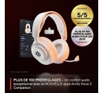 Casque PC Steelseries Micro casque sans fil Arctis Nova 5 Blanc