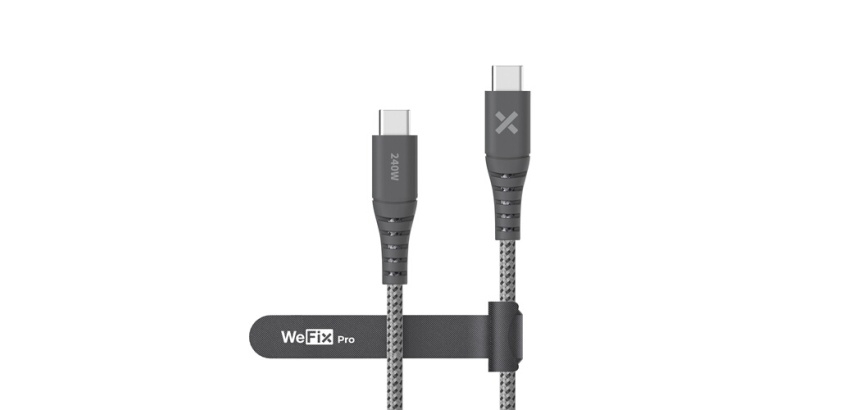 Câble téléphone portable Wefix Pro CABLE RENFORCE USB-C / C 240W USB3 1 METRE