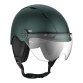 Casque vélo Casr Life Vert Forêt avec visière - L