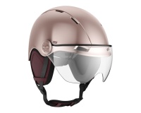 Casque vélo Casr Life Rose avec visière - L