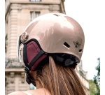 Casque vélo Casr Life Rose avec visière - L