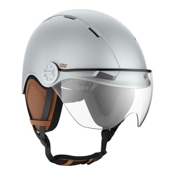 Casque vélo Casr Life Gris Bleu avec visière - L